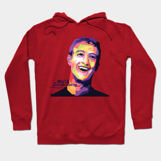 Marck zuckerberg pop art Hoodie by Danwpap2